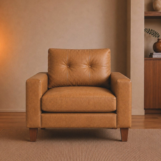 Poltrona Frutillar - 30% cuero natural