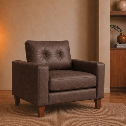 Poltrona Frutillar - 30% cuero natural