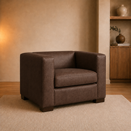 Poltrona Villarrica - 30% cuero natural