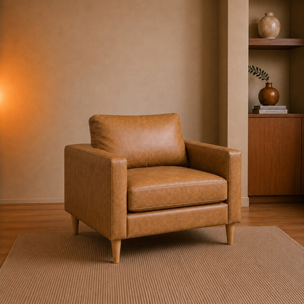 Poltrona Chillán - 30% cuero natural