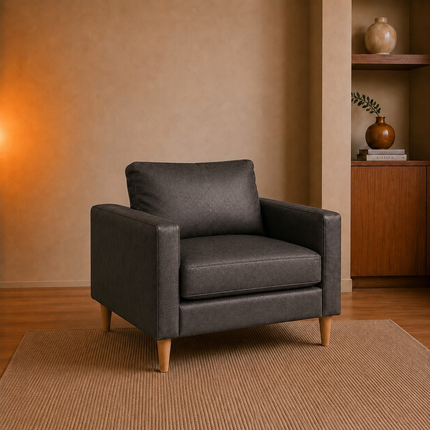 Poltrona Chillán - 30% cuero natural